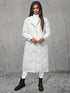 Rhombus-Stepp Daunenmantel Damen | Lang & elegant